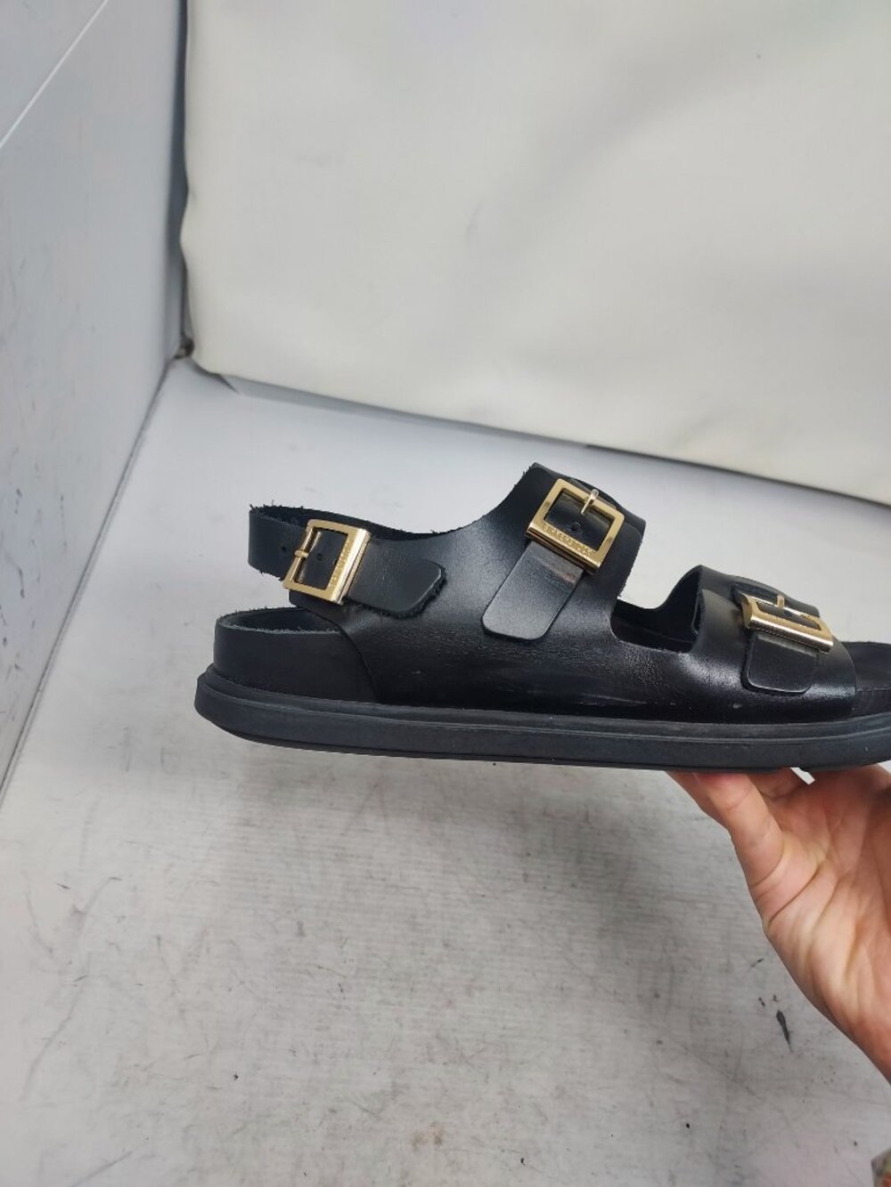 Birkenstock Black WOMENS Cannes Buckled Sandal - Picture 3 of 10
